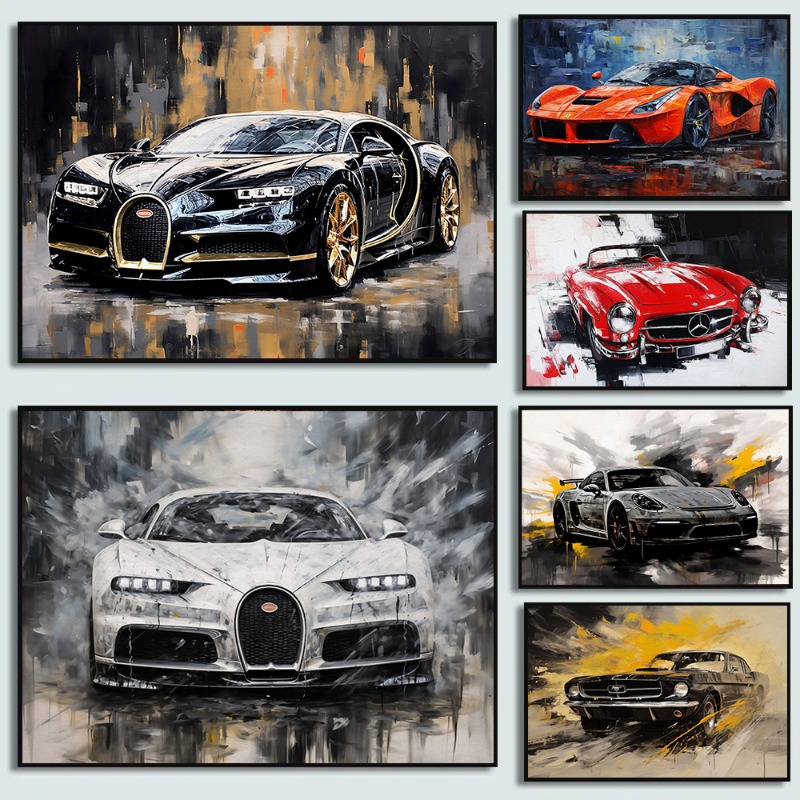 Vintage Oil Painting Style Car - Luxury Lifestyle Cars review and price