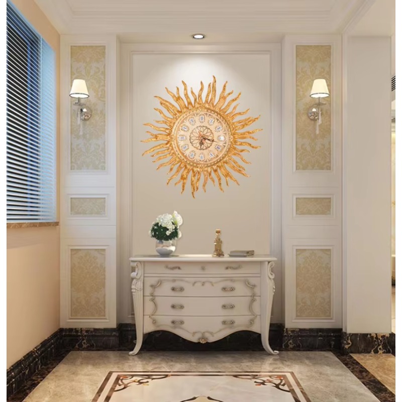 Golden Wall Clocks European St - Luxury Lifestyle Homes review and price