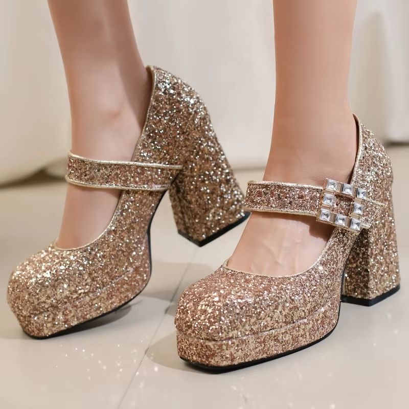 Women's Block High Heels Mary  - Luxury Lifestyle review and price