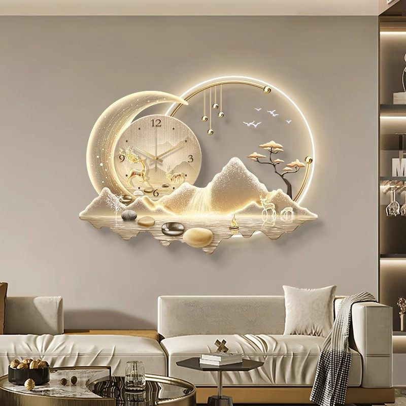 Art Mural Led Clock Wall Luxur - Luxury Lifestyle Design review and price
