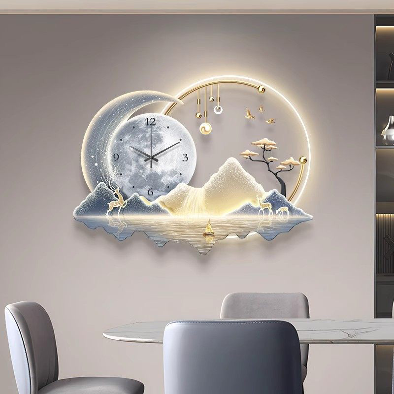 Art Mural Led Clock Wall Luxur - Luxury Lifestyle Design review and price