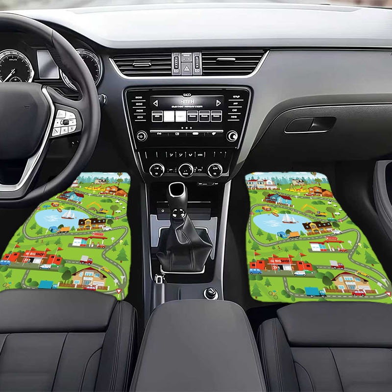 4pcs Polyester Car Floor Mats  - Luxury Lifestyle Cars review and price